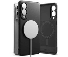 Ringke Onyx Magnetic Magsafe dėklas skirtas Samsung Galaxy S25 Edge – juodos spalvos