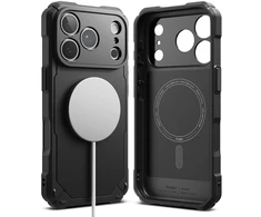RINGKE RUGGED GEAR MAGNETINIS MagSafe DĖKLAS iPhone 17 Pro / 18 Pro Juodas