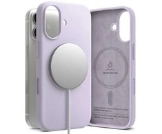 Ringke Silicone Magnetic MagSafe dėklas skirtas Apple iPhone 17 – violetinės spalvos