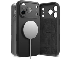 RINGKE SILIKONINIS MAGNETINIS MAGSAFE DĖKLAS iPhone 17 PRO MAX / 18 PRO MAX Juodas