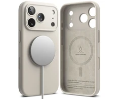 RINGKE SILIKONINIS MAGNETINIS MAGSAFE DĖKLAS iPhone 17 PRO / 18 PRO STONE