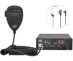 Rinkinys CB PNI ESCORT HP 8001L ASQ + laisvų rankų įranga HS81L + magnetinė antena CB PNI Extra 45