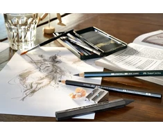 Rinkinys Faber-Castell PITT Graphite, skirtas eskizavimui, 19vnt