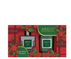 Areon Rinkinys Kvapas 150 ml+žvakė Nordic Forest