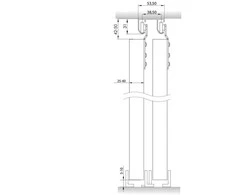 Rinkinys stumdomoms durims Helaform 10402, 1.2 m