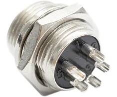 Rinkinys su 10 vnt. PNI vyrišku mikrofono kištuku su 5 kontaktų PCB jungtimi