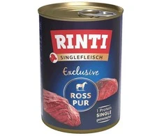 RINTI Singlefleisch Exclusive Horse – drėgnas ėdalas šunims – 400g