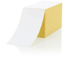 Riven Supply Terminės etiketės 100×150 mm, fanfold, 1000 vnt.