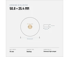 Riven Supply Terminės etiketės 50,8×25,4 mm, 2580 vnt./rul.