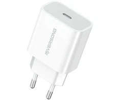 Riversong laidinis įkroviklis PowerKub 20 1x USB-C 20W baltos spalvos AD75