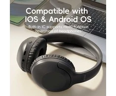 Oem Rock Ausinės O3 ANC bluetooth juodos spalvos
