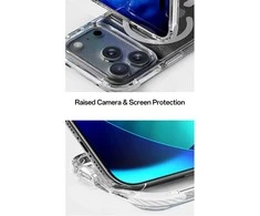 Rock Crystal Clear Magnetic Series dėklas skirtas Apple iPhone 17 Pro skaidrus-juodos spalvos
