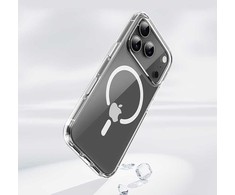 Rock Crystal Shield Series Magnetic dėklas skirtas Apple iPhone 17 Pro Max skaidrus
