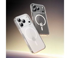 Rock Crystal Shield Series Magnetic dėklas skirtas Apple iPhone 17 Pro Max skaidrus