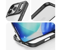 Rock dėklas Guard Lens Protection Series skirtas Apple iPhone 17 skaidrus-juodas