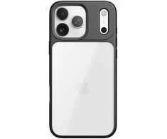 Rock Guard Lens Protection Series dėklas skirtas Apple iPhone 17 Pro skaidrus-juodos spalvos