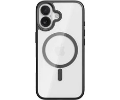 Rock Guard Lens Protection Series Magnetic dėklas skirtas Apple iPhone 17 skaidrus-juodos spalvos