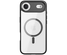 Rock Guard Lens Protection Series Magnetic dėklas skirtas Apple iPhone 17 Air skaidrus-juodos spalvos