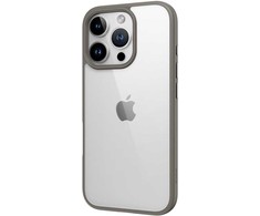 Rock Guard Series dėklas skirtas Apple iPhone 16 Pro Max skaidrus-pilkos spalvos