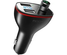 Rock Transmiter FM B300 MP3, Bluetooth - 2xUSB - juodos spalvos