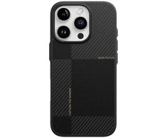 Rock Ultra Thin Aramid Fiber Kevlar 600D dėklas skirtas Apple iPhone 16 Pro juodos spalvos