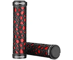 Rockbros 2017-14ARD bicycle grips – juodas and red