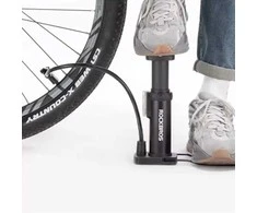 Rockbros 42610002001 floor bicycle pompa with pressure gauge – juodos spalvos