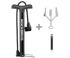 Rockbros A320 floor bicycle pompa – juodos spalvos