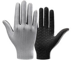 Rockbros Breathable Full Finger Cycling pirštinės, dydis: L – pilkos spalvos