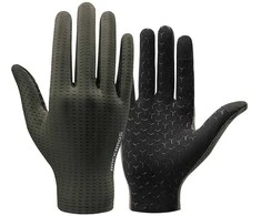 Rockbros Breathable Full Finger Cycling pirštinės, dydis: L – žalios spalvos