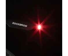 Rockbros DNB8001 mudguard with red LED light – juodos spalvos