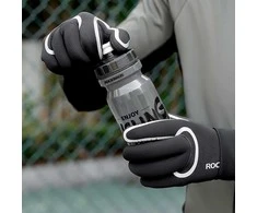 Rockbros Full Atsparus vandeniui Cycling pirštinės, dydis: L/XL – juodos spalvos