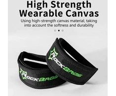 Rockbros GZT1001BK Bicycle Pedal Straps 2 pcs – juodos spalvos
