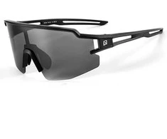 Rockbros Polarized dviratininko akiniai su UV apsauga ir Corrective Insert 14120008006 pilkos spalvos Lenses – juodos spalvos