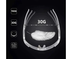 Rockbros SP291 photochromic UV400 dviratininko akiniai – baltos spalvos