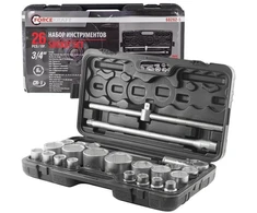 Rockforce Wmc RAKTŲ RINKINYS 26vnt. 3/4″ – 1″ 6KAMP. /FORCEKRAFT