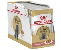 Royal Canin British Shorthair šlapias maistas katėms, 12 x 85 g