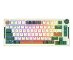 Royal Kludge RK H81 - US išdėstymas - Hot-Swappable Brown Switches - Timing Machine (Žalia) Mechaninė Belaidė Žaidimų Klaviatūra