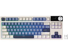 Royal Kludge S85 RGB Horizon Mėlyna belaidė klaviatūra| 80% TKL, Hot-swap, Cloud switches, US