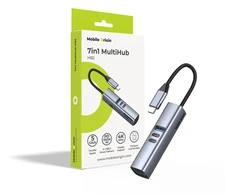 Šakotuvas Cables Mobile Origin 7in1 MultiHub HB2 – 3x USB-C, USB-A, HDMI, TF/SD Cards, USB-C Cable