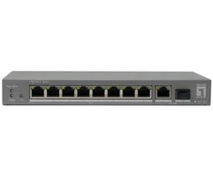 Šakotuvas Carruzzo LevelOne GEP-1011 tinklo komutatorius Ne-valdomas L2 Gigabit Ethernet (10/100/1000) Maitinimas per Eternetą (PoE) Stalinis / tvirtinamas prie sienos Pilka