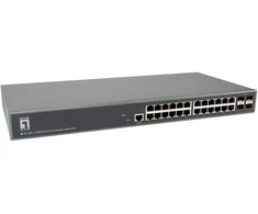 Šakotuvas Level One Carruzzo LevelOne GTL-2885 tinklo komutatorius Valdomas L3 Gigabit Ethernet (10/100/1000) Pilka