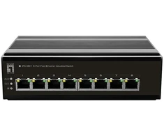 Šakotuvas Level One Carruzzo LevelOne IFS-0801 tinklo komutatorius Ne-valdomas Fast Ethernet (10/100) Juoda