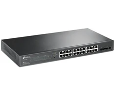 Šakotuvas Carruzzo TP-Link JetStream TL-SG2428P tinklo komutatorius Valdomas L2/L2+ Gigabit Ethernet (10/100/1000) Maitinimas per Eternetą (PoE) 1U Juoda