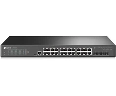 Šakotuvas Carruzzo TP-Link JetStream TL-SG3428X tinklo komutatorius Valdomas L2+/L3 Gigabit Ethernet (10/100/1000) 1U Juoda