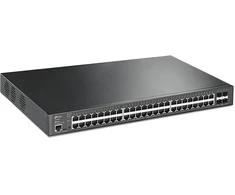 Šakotuvas Carruzzo TP-Link JetStream TL-SG3452XP tinklo komutatorius Valdomas L2+ Gigabit Ethernet (10/100/1000) Maitinimas per Eternetą (PoE) 1U Juoda