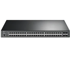 Šakotuvas Carruzzo TP-Link JetStream TL-SG3452XP tinklo komutatorius Valdomas L2+ Gigabit Ethernet (10/100/1000) Maitinimas per Eternetą (PoE) 1U Juoda