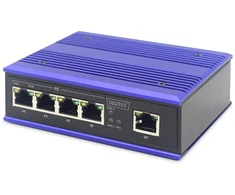 Šakotuvas Digitus ASSMANN Electronic DN-650107 tinklo komutatorius Fast Ethernet (10/100) Maitinimas per Eternetą (PoE) Juoda, Mėlyna