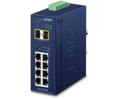 Šakotuvas PLANET IP30 Industrial L2/L4 8-Port Valdomas L2/L4 Gigabit Ethernet (10/100/1000) Mėlyna
