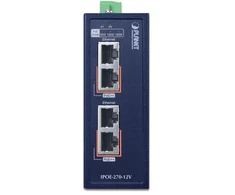 Šakotuvas PLANET IPOE-270-12V tinklo komutatorius Maitinimas per Eternetą (PoE) Mėlyna